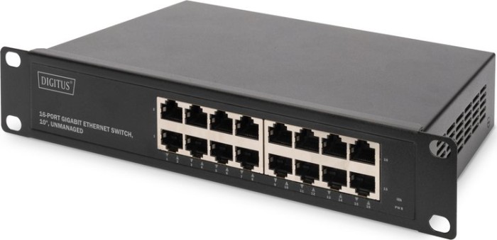 Digitus Professional DN-801 rack Gigabit switch, 16x RJ-45