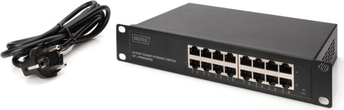 Digitus Professional DN-801 rack Gigabit switch, 16x RJ-45