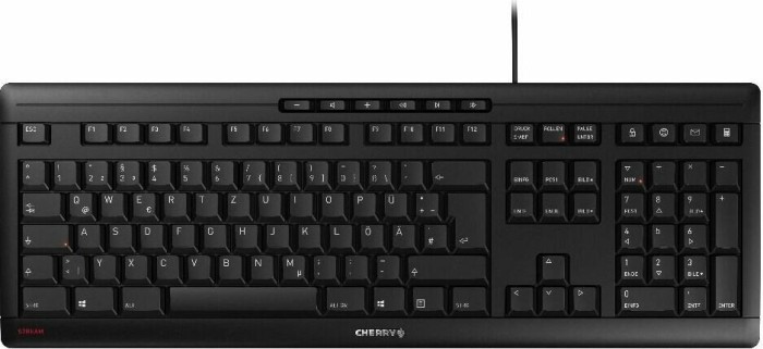Cherry Stream Keyboard 2019 schwarz, USB, DE