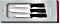 Victorinox SwissClassic nóż do warzyw zestaw z obieraczka, 3-częściowy czarny (6.7113.3)