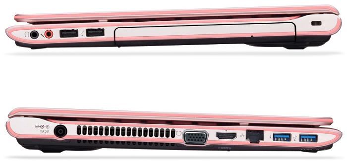 Sony Vaio SVE-14A1V1E/P różowy, Core i5-2450M, 4GB RAM, 640GB HDD, Radeon HD 7670M, DE