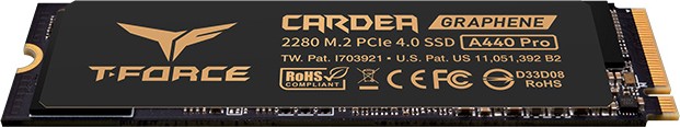 TeamGroup T-Force Cardea Graphene A440 Pro 2TB, M.2 2280/M-Key/PCIe 4.0 x4, Kühlkörper