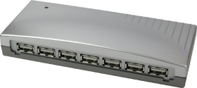 Exsys USB-Hub, 7x USB-A 2.0, USB-B 2.0 [Buchse]