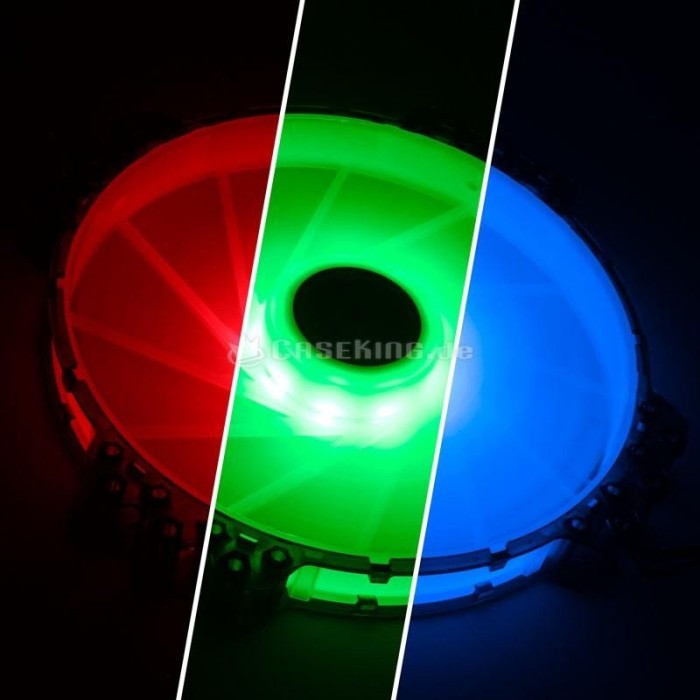 BitFenix Spectre Pro RGB schwarz, LED-Steuerung, 200mm