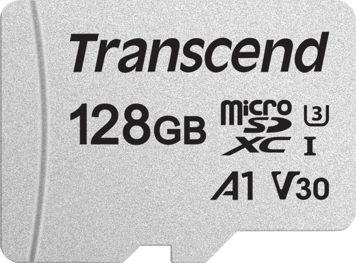 Transcend 300S R95/W45 microSDXC 128GB Kit, UHS-I U3, A1, Class 10