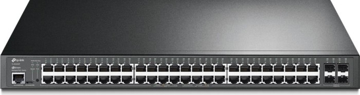 TP-Link SG3400 JetStream Rackmount Gigabit Managed Switch, 48x RJ-45, 4x SFP, 384W PoE+