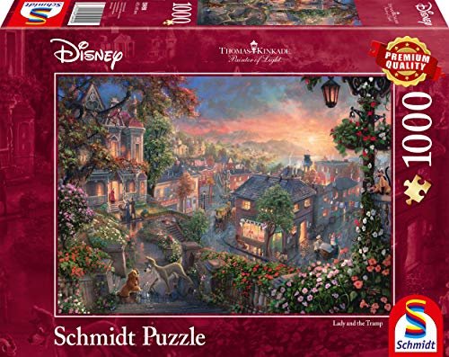 Schmidt Puzzle - Thomas Kinkade: Disney - Lady and the Tramp