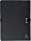 Exacompta Dokumentenmappe aus Karton A4, 2.7mm Rücken, schwarz (721E)