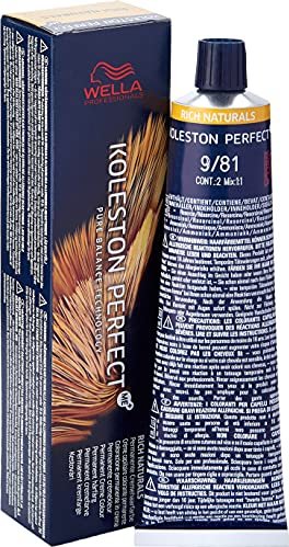 Wella Koleston Perfect Me+ Rich Naturals Haarfarbe 9/81 lichtblond perl-asch, 60ml