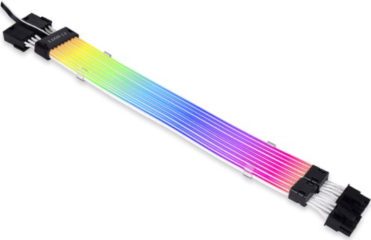 Lian Li Strimer Plus V2, 6/8-Pin PCIe Verlängerungskabel, RGB beleuchtet