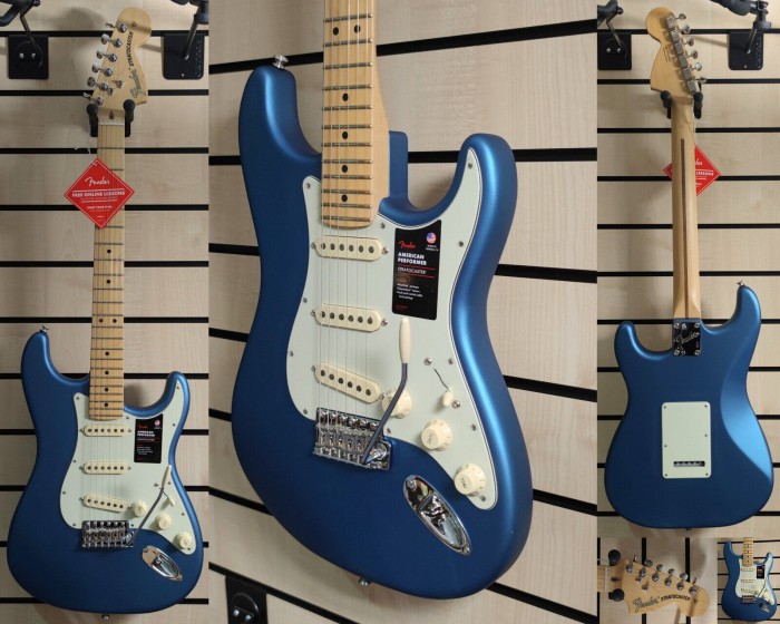Fender American Performer Stratocaster MN SLPB satyna Lake Placid Blue