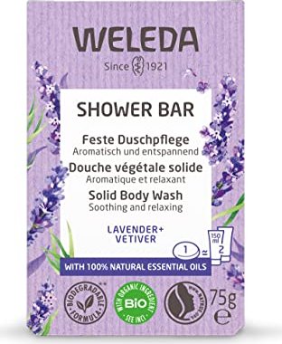 Weleda Shower Bar feste Seife Lavendel + Vetiver, 75g