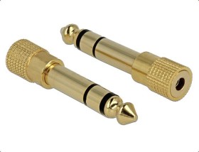 3.5mm Stereo Buchse 6.35mm Stereo Stecker Gold Adapter