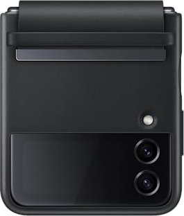 Samsung Flap Leather Cover für Galaxy Z Flip 4 schwarz