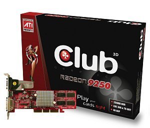 Club 3D Radeon 9200/9250, 256MB DDR, VGA, DVI, wyjście TV
