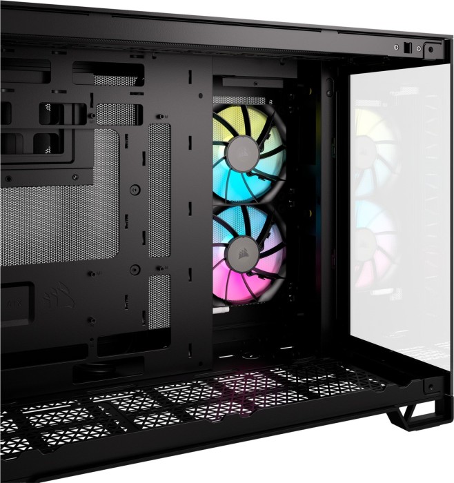 Corsair 2500X RGB, czarny, szklane okno