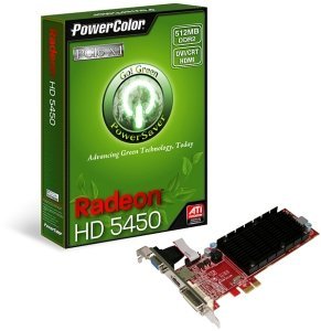 PowerColor Radeon HD 5450 Go! Green PCIe x1, 512MB DDR2, VGA, DVI, HDMI