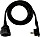 Brennenstuhl Verlängerungskabel mit Winkel-Flachstecker IP20 schwarz H05VV-F 3G1,5, 3m (1168980030)