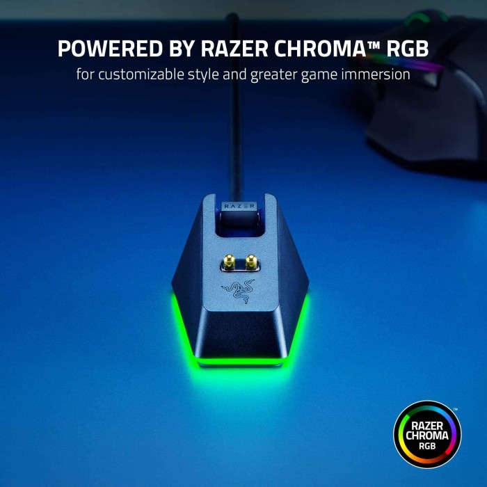 Razer Mouse Dock Chroma RGB, Wireless Mouse Charging Dock