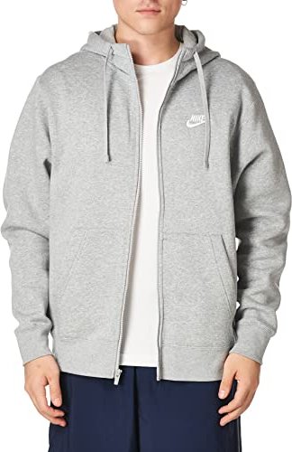 Nike Sportswear Club Fleece waistcoat dark grey heather/white (men ...