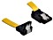DeLOCK SATA Kabel gelb 0.5m mit Arretierung, oben/unten (82489)