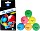 Donic Schildkröt Tischtennis-Ball Colour Popps Poly 40+, 6 Stück (649015)