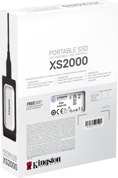 Kingston XS2000 Portable SSD 2TB, USB-C 3.2