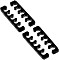 Alphacool Eiskamm X5 Flat, cable comb 3mm black, 4-pack (24759)