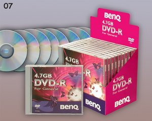 BenQ DVD-R 4.7GB, sztuk 25