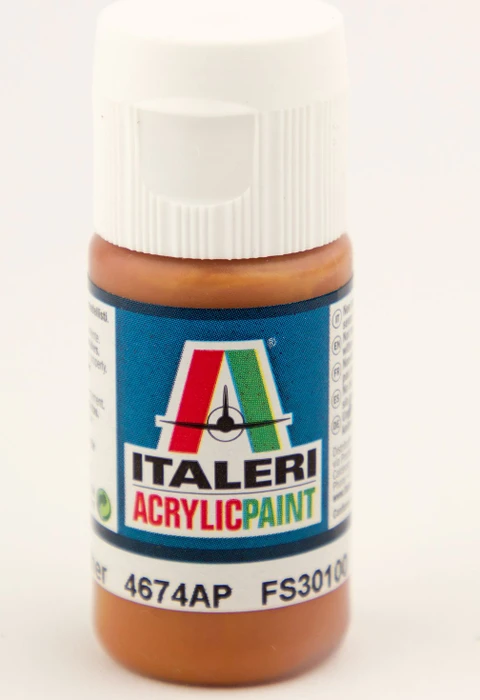Italeri Acrylfarbe Matt – Marone Camouflage 1, 20 Ml Flasche, Für Modellbau & Airbrush