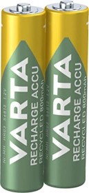 Varta Recharge Accu Recycled Micro AAA NiMH 800mAh, 2er-Pack