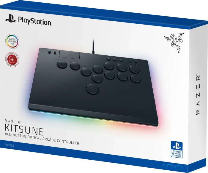 Razer Kitsune All-Button Optical Arcade Controller for PS5 and PC