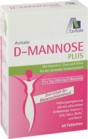 Avitale D-Mannose Plus Tabletten, 60 Stück
