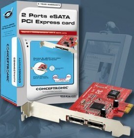 Conceptronic eSATA Card, 2x eSATA, PCIe x1