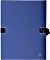 Exacompta Dokumentenmappe aus Karton A4, 2.7mm Rücken, dunkelblau (732E)