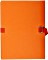 Exacompta Dokumentenmappe aus Karton A4, 2.7mm Rücken, orange (734E)
