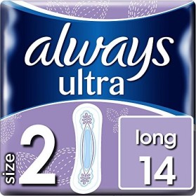 Always Ultra Long (Größe 2) Damenbinden, 14 Stück