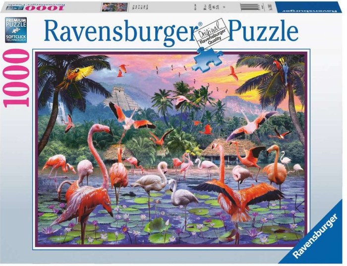 Ravensburger Pinke Flamingos – Puzzlespiel – 1000 Stück(e) – Tiere (17082 1)