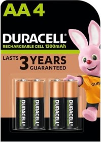 Duracell Recharge Plus Mignon AA NiMH 1300mAh, 4er-Pack