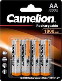 Camelion rechargeable Mignon AA NiMH 1800mAh, 4-pack