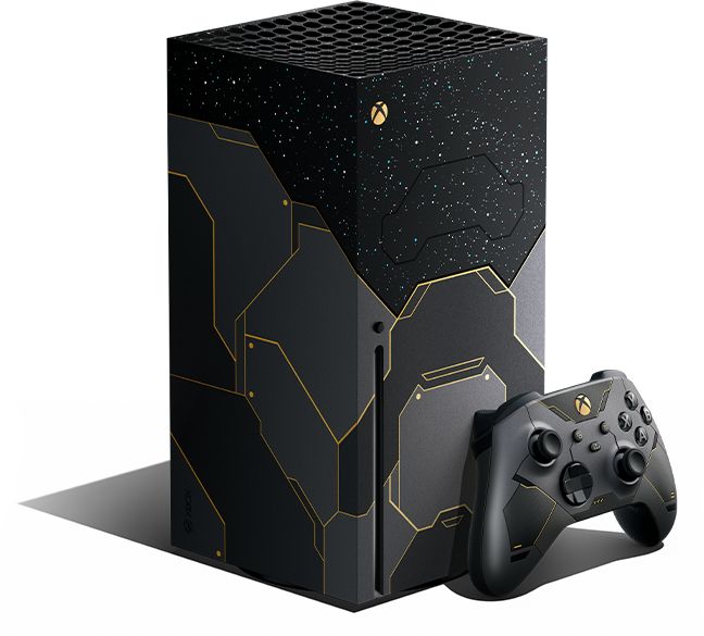 Microsoft Xbox Series X - 1TB Halo Infinite Limited Edition Bundle schwarz/grau/gold