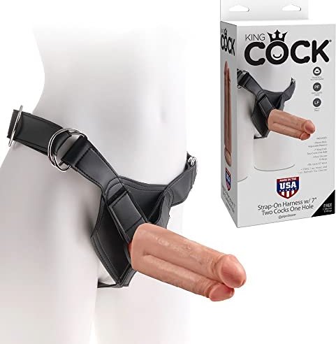 Pipedream King Cock 7" Two Cocks One Hole Strap-On