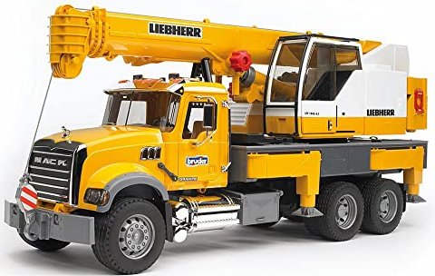 BRUDER MACK Granite Liebherr crane truck ABS Synthetik Spielzeugfahrzeug (2818)