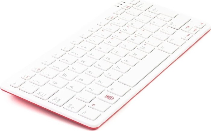 Raspberry Pi keyboard and hub, czerwony/biały, USB, DE (RPI-KEYB (DE)-RED/WHITE)