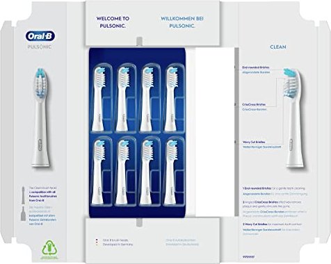 Oral-B Pulsonic Clean Ersatzbürste, 8 Stück