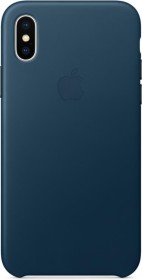 Apple Leder Case für iPhone X kosmosblau