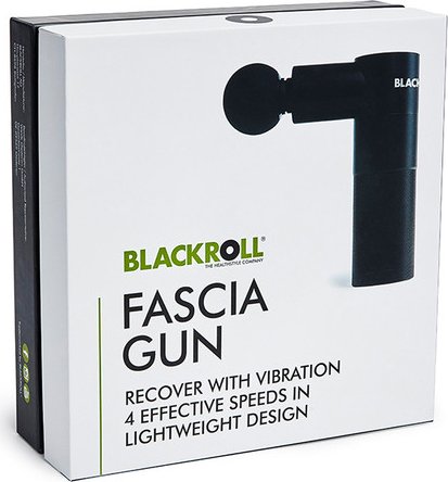 BLACKROLL® FASCIA GUN Massagepistole - Hochwertiges Massagegerät für  Muskulatur und Faszien - Regulierbare Intensitätsstufen für die Massage von  Rücken, Schulter, Nacken und Beine : : Drogerie & Körperpflege