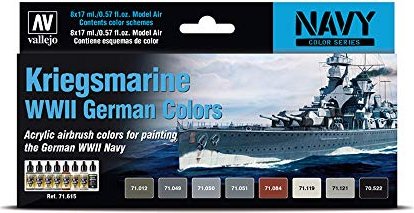 Acrylic colors set for Airbrush Vallejo Model Air Set 71191 Railway Colors  Europe (16)