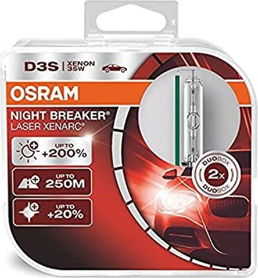 Osram Night Breaker Laser D3S 35W +150%, 2er-Pack Box