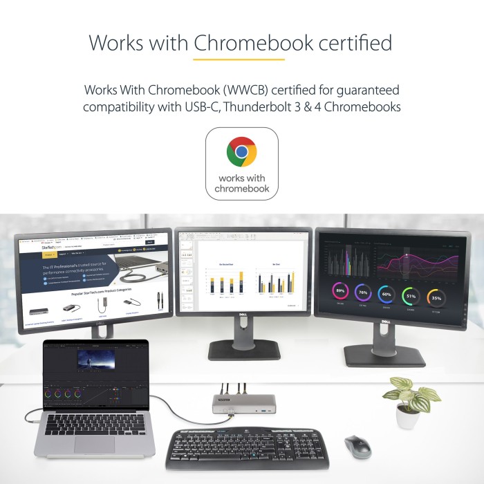 StarTech Google Chromebook Dockingstation, USB-C 3.1 [Buchse]
